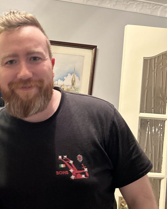 Ryan in a Bohemians t-shirt